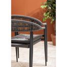 Bolero Eden PE Twist Rattan Outdoor Arm Chairs Charcoal additional 9