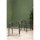 Bolero Eden PE Twist Rattan Outdoor Arm Chairs Charcoal additional 10