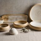Roots Stoneware CMO-SVRST34 Cameo Rectangular Platter 34 x 11cm / 13.25" x 4.25" additional 6