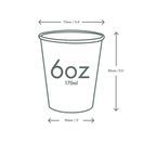 Vegware 6oz Feel Snug Single Wall Hot Cup 72-Series - LV-FS06 additional 2