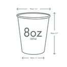 Vegware 8oz Feel Snug Single Wall Hot Cup 79-Series - LV-FS08 additional 3