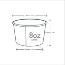 Vegware 8oz Feel Snug Soup Container 90-Series - SC-FS08 additional 3