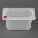 Hygiplas Click PP GN Container 1/9 with Lid &amp; 7 Colour Clips 100mm 0.85Ltr additional 3