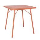 Bolero Amalfi Slatted Steel Square Folding Table Terracotta 700mm additional 1