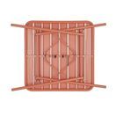 Bolero Amalfi Slatted Steel Square Folding Table Terracotta 700mm additional 7