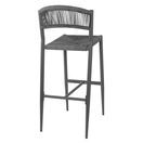 Bolero Eden PE Twist Rattan Outdoor Bar Stools Charcoal additional 3