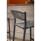 Bolero Eden PE Twist Rattan Outdoor Bar Stools Charcoal additional 8