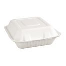 Fiesta Compostable Bagasse Hinged 3-Compartment Food Containers 201mm additional 5