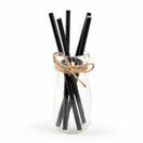Fiesta CY080 Cocktail Paper Straws Black 145mm x 5mm additional 8