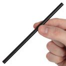 Fiesta CY080 Cocktail Paper Straws Black 145mm x 5mm additional 5