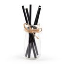 Fiesta Cocktail Paper Straws Black 145mm x 5mm additional 1