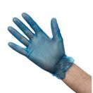 Vogue Powdered Vinyl Gloves Blue additional 3