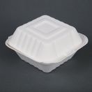 Fiesta Compostable Bagasse Burger Boxes with Side Ridges 153mm additional 1