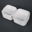 Fiesta Compostable Bagasse Burger Boxes with Side Ridges 153mm additional 5