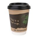 Fiesta Compostable Coffee Cup Lids 340ml / 12oz additional 2