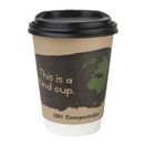 Fiesta Compostable Coffee Cups Double Wall 340ml additional 4