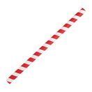 Fiesta Compostable Paper Smoothie Straws Red Stripes additional 1