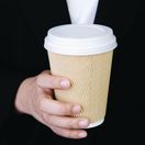 Fiesta Recyclable Coffee Cup Lids White 340ml / 12oz &amp; 455ml / 16oz additional 5