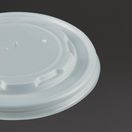 Vegware VLID115S Compostable Hot Food Pot Flat Lids 350ml / 12oz and 455ml / 16oz additional 4