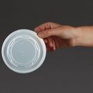 Vegware VLID115S Compostable Hot Food Pot Flat Lids 350ml / 12oz and 455ml / 16oz additional 6