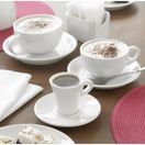 Olympia Whiteware Cappuccino Saucers additional 3