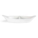 Olympia Whiteware Divided Oval Eared Dishes 295x155mm additional 3