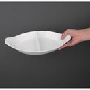 Olympia Whiteware Divided Oval Eared Dishes 295x155mm additional 5