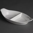 Olympia Whiteware Divided Oval Eared Dishes 295x155mm additional 7