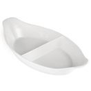 Olympia Whiteware Divided Oval Eared Dishes 295x155mm additional 2