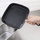 Vogue Square Cast Iron Ribbed Skillet Pan 241mm additional 6