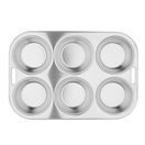 Vogue Stainless Steel Deep Muffin Tray 6 Cup additional 5