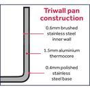 Vogue Tri Wall Wok Flat Base 305mm additional 2