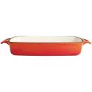 Vogue Orange Rectangular Cast Iron Dish 2.8Ltr additional 2
