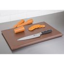 Hygiplas Extra Thick High Density Brown Chopping Board additional 12