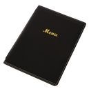 Olympia Faux Leather Menu Cover A4 Black additional 1