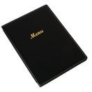 Olympia Faux Leather Menu Cover A4 Black additional 4