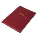 Olympia Faux Leather Menu Cover A4 Burgundy additional 1