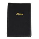 Olympia Faux Leather Menu Cover A5 Black additional 1