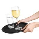 Olympia Kristallon Fibreglass Round Non-Slip Tray Black additional 5