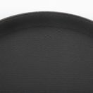 Olympia Kristallon Polypropylene Round Non-Slip Tray Black additional 1