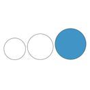 Olympia Kristallon Polypropylene Round Non-Slip Tray Black additional 2