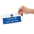 Vogue Food Wash Only Sign additional 3