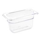 Vogue Polycarbonate 1/9 Gastronorm Container 100mm Clear additional 1