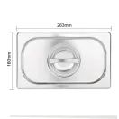 Vogue Stainless Steel 1/9 Gastronorm Lid additional 5