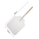 Vogue Wood Handle Aluminium Pizza Peel 31x36cm additional 4