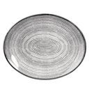 Churchill Studio Prints Homespun Stone Grey Oval Coupe Plate 317 x 255mm additional 1