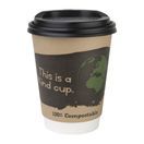 Fiesta Compostable Coffee Cup Lids 340ml / 12oz additional 8