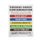 Hygiplas Low Density Chopping Board Set with Rack (Set of 6) additional 7