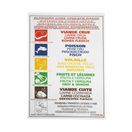 Hygiplas Low Density Chopping Board Set with Rack (Set of 6) additional 8