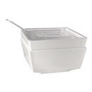 APS Float White Square Bowl 7in additional 5